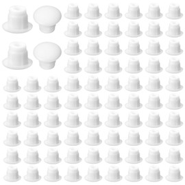Xinjoduz 500 PCS 3/16 Inch Plastic Hole Plugs, 5 mm White Round Button Shelf Hole Plugs, Cabinet Cupboard Shelves Furniture Peg Pin Nail Screw Drilling Holes Covers Caps