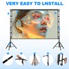 120 inch Outdoor Projector Screen with Stand,DUYIKJ Portable Heavy Duty