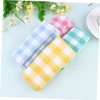 Baluue 8pcs Microfibre Dish Towels Plaid Pattern Cleaning Cloths Cotton