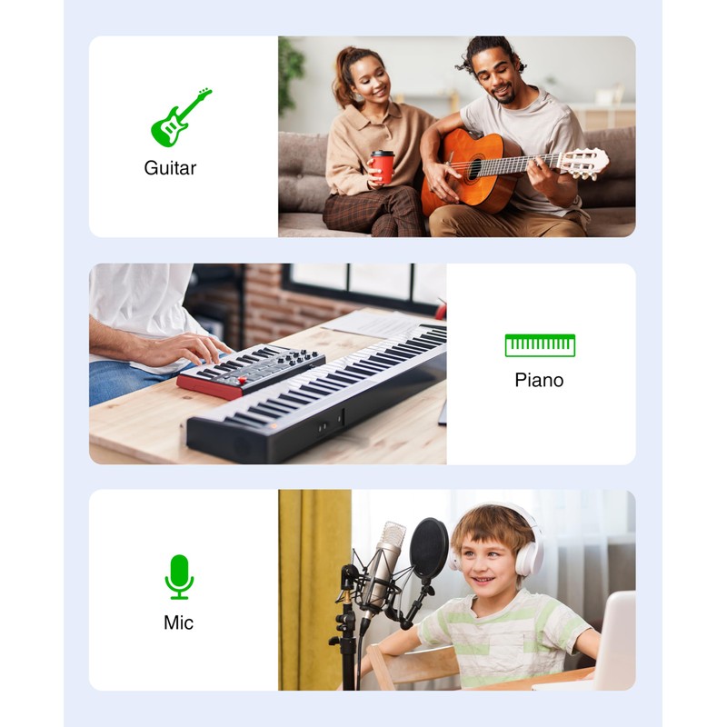 BlueRigger 1-Pack 3.5mm to 1/4 Adapter (TRS 1/8 to 1/4