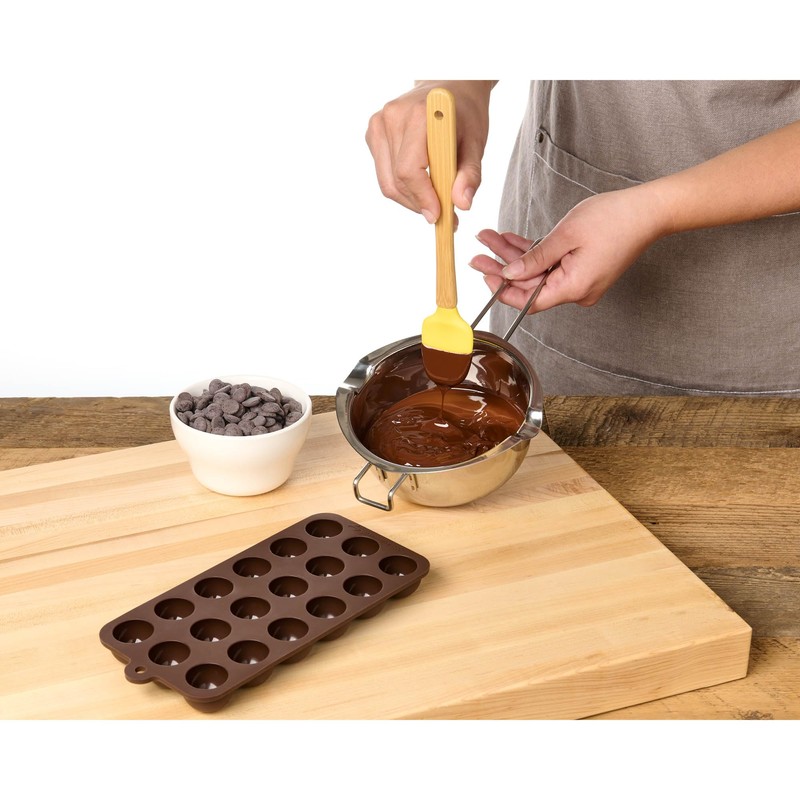 Mrs. Anderson’s Baking Chocolate Melting Pot with Pour Spouts, Heavyweight