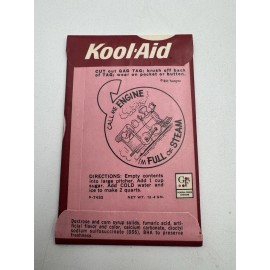 Kool-Aid 1 Vintage SEALED Kool Aid Black Cherry Drink Mix Packet w/Gag Tag - 1960s/1970s