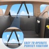 ROUWINNE Car Seat Cover for Back Seat, Adjustable Elastic Straps,