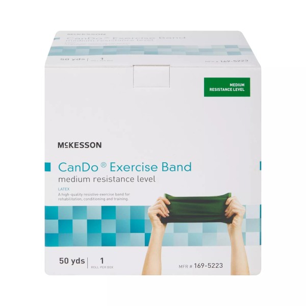 McKesson CanDo Exercise Resistance Band Green Medium Resistance 5" x