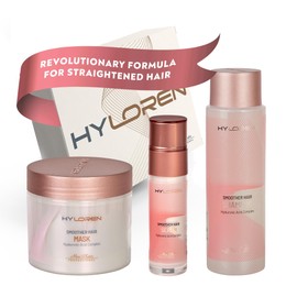 Mon Platin Hair Mask, Serum & Smoothing Shampoo – Deep Conditioning Anti-Frizz Formula for Straightened Hair with Glossy Shine & Heat Protection