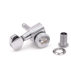 Tone Ninja Genuine Tone Ninja 2-pin locking tuners 20:1 Chrome 6 inline lefty non-staggered