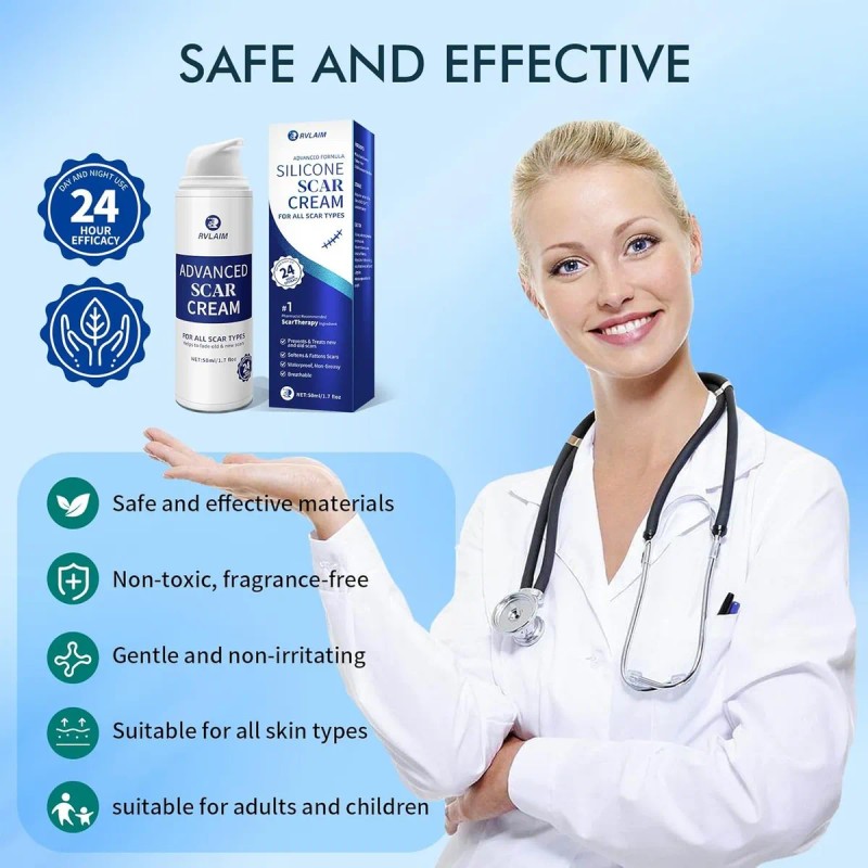 Crema Profesional Para Eliminar Cicatrices Quirúrgicas 50 Ml