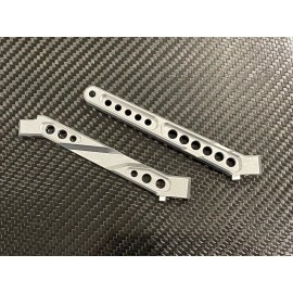 GMX Aluminum Front / Rear Chassis Brace for 1/7 Arrma Limitless V2 6s BLX Silver