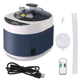 TaTalife 4L Sauna Steamer, Portable Steam Generator, 1500W Large Stainless Steel Pot Generator, Home SPA Fumigation Steam Machine with Touch Button, Timer Display and Remote Control