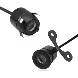 Cámara de respaldo inversa para coche, ángulo de visión amplio de 170 grados, cámara de visión frontallateraltrasera, diseño de doble propósito, 12 V