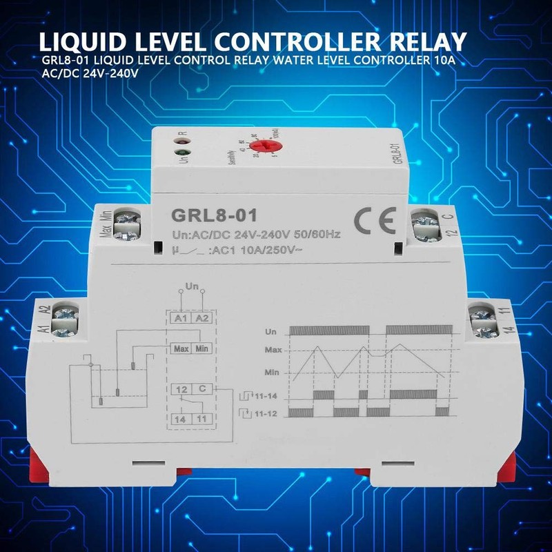 Liquid Level Controller,GRL8-01 Liquid Level Control Relay Water Level Controller