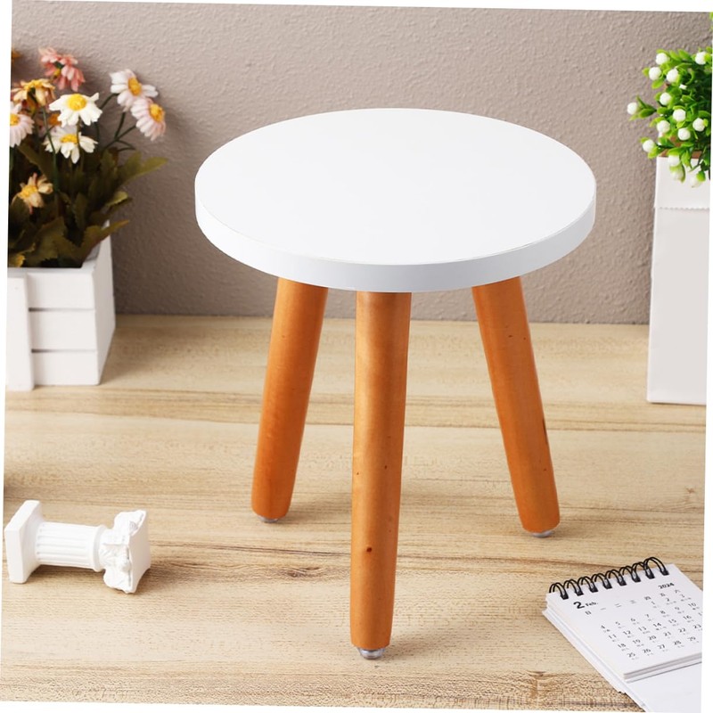VICASKY Wooden Flowerpot Pedestal Stand Decorative Plant Display Stool for