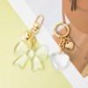 AUMEY Clear Transparent Bow & Heart Purse Charms 2 Pack,
