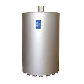 TUHUT Wet Diamond Core Drill Bits, 10"/254mm Diameter, 15-1/2"/395mm Drilling Depth, 1-1/4"-7 UNC Thread Arbor, Crown Shaped Segments,for Brick,Block,Masonry,Stone,Concrete. (10)