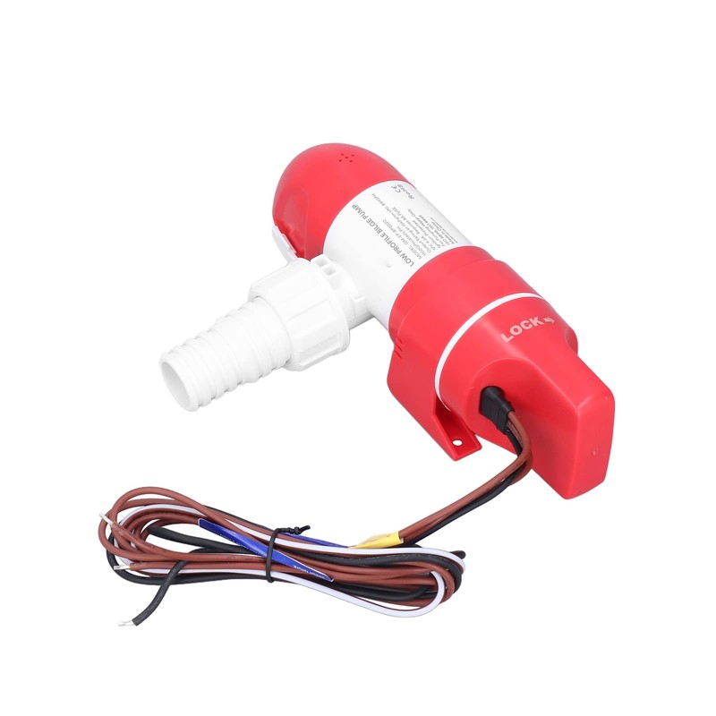 Low Profile Bilge Pump - 1100 GPH Automatic Stainless Steel