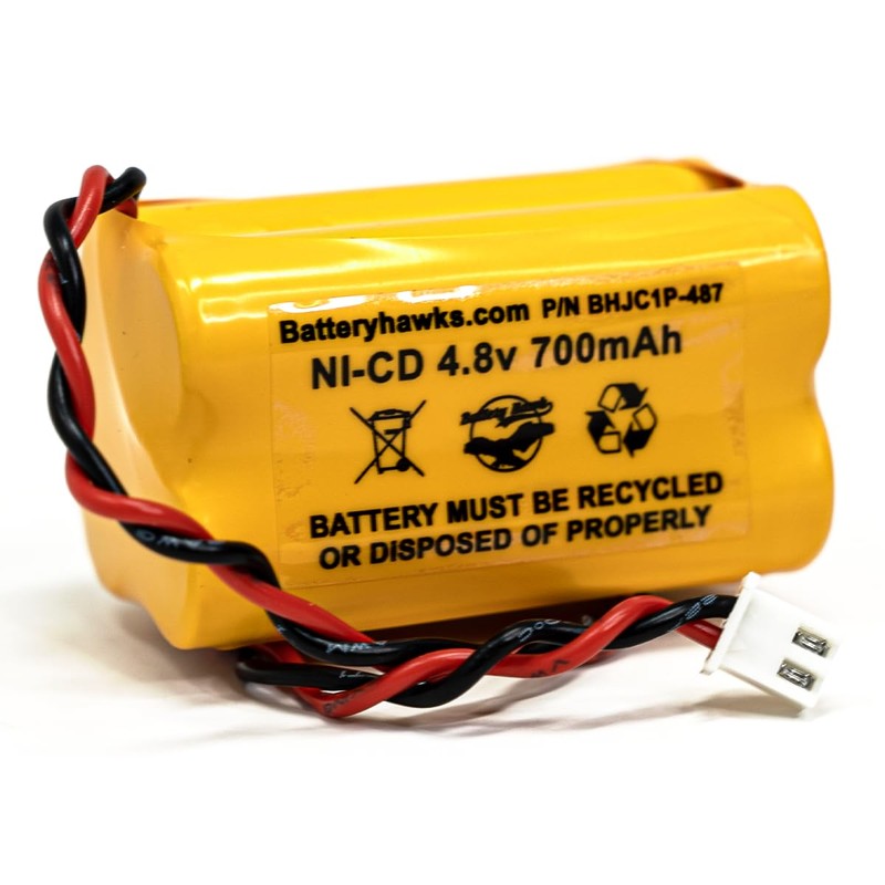 4.8v 700MAH NiCd Battery Exit Sign Emergency Light Nickel Cadmium