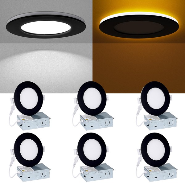 Wembanma 4 Inch Recessed Ceiling Lighting - with Night Light,