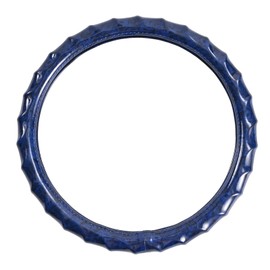 LSAUTO Wood Grain Steering Wheel Cover - Comfortable Grip, Artistic Design, Easy to Install, Universal Fit for Cars, Trucks, Vans & SUVs (Blue)