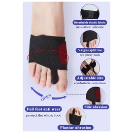 HEWAOMM 4 Pcs Bunion Corrector Relief for Men and Women, Big Toe Separators Straightener Brace