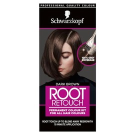 Schwarzkopf Root Retouch Permanent Root Concealer Brown Hair Dye, Ideal for Touching Up Grey Root Regrowth, Ammonia Free, Dark Brown