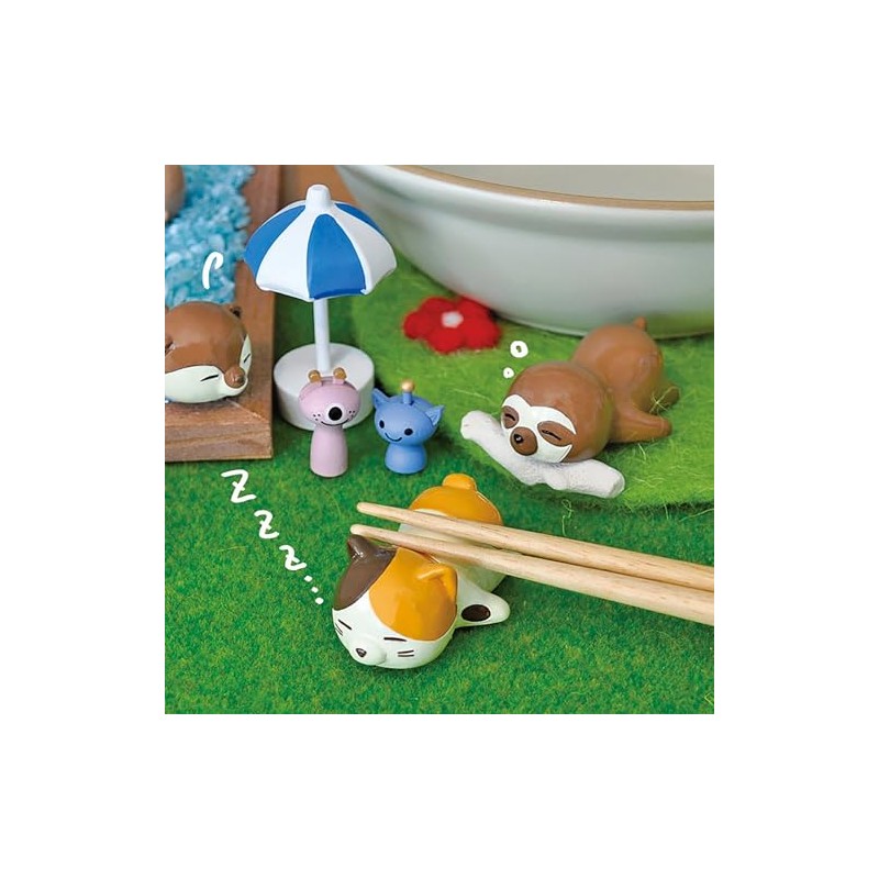 Sunlife O-00832 Nemu Nemu Animal Cute Chopsticks Rest 2.2 x