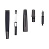 Gentleman Fountain Pen Black Nib Fine Point Metal Gift Box
