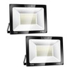 2 Pack SOLLA 150W LED Flood Light, IP66 Waterproof, 12000lm,