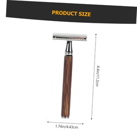 MERRYHAPY 1Set Double Sided Vintage Razor for Men Professional Manual Beard Shaver with Comfortable Grip Portable Durable Shaving Tool Present for Father Day Holidays