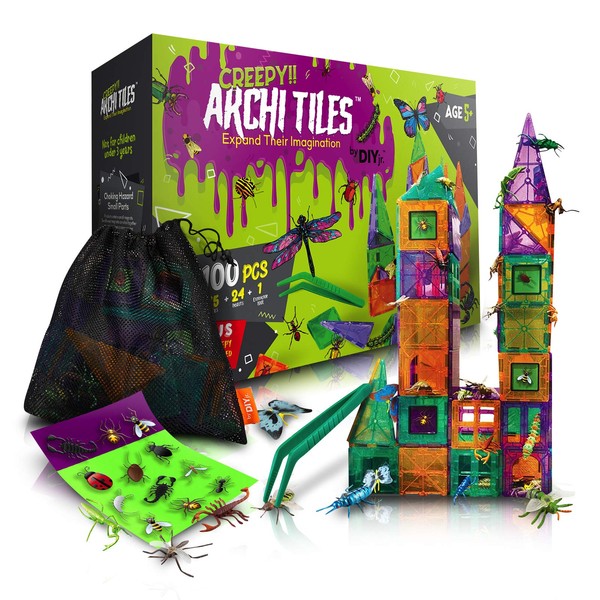 DIY jr Creepy Archi Tiles - Magnetic Tiles for Kids
