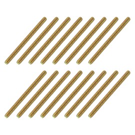 uxcell 16 Pack Fully All Threaded Rod 5/16" Thread, 4-1/4" Length, Thread Screw Threaded Rod Screw Sofa Foot Screw Bolt for Chair Furniture Mounting Assembly Fastening