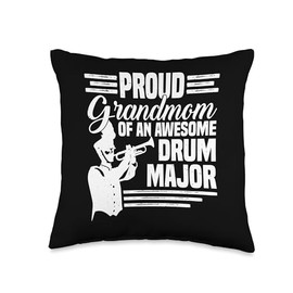 Drum Major Grandmom Drum Major Baton Drum Major Costume Throw Pillow