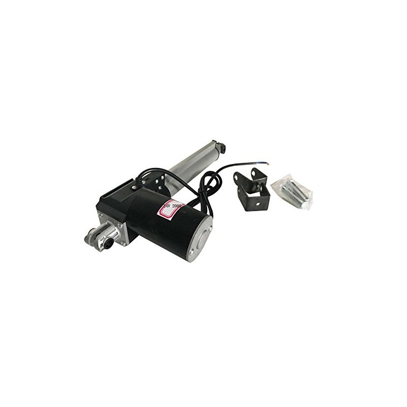 PreAsion 24V DC Linear Actuator 200mm（8"）with Mounting Bracket Linear Telescopic