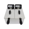 CHARD DF-6E, Dual Tank Deep Fryer, Stainless Steel, 6 liter,