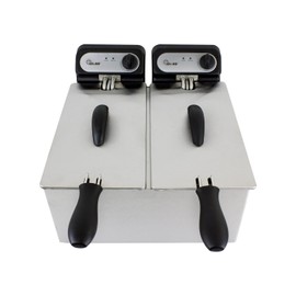 CHARD DF-6E, Dual Tank Deep Fryer, Stainless Steel, 6 liter, 1500 watts