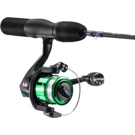Sougayilang Ice Fishing Combos, Sensitive Ice Spinning Reel and Fishing Rod Combo for Trout, Walleye, Perch, Panfish Bluegill Crappie- 26in M