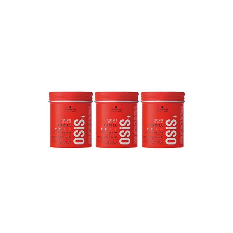 3 x Schwarzkopf Osis Texture Thrill Fibre Gum Hair Wax