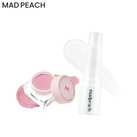 MAD PEACH Mood Mix Cream Blusher + Highlighter Set 2items, Color:01 Neutral Flush