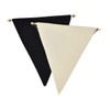 iplusmile Black Hanging Badge Banner Pennant Wall Display Canvas for