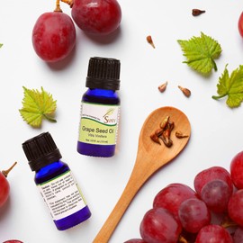 SVATV Grapeseed Essential Oil Therapeutic Grade Aromatherapy Oils Fragrance Oil for Diffuser Yoga Massage & DIY Personal Care 10 ml