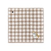 mofusand 43-0120080 Gingham Stitch Towel Handkerchief, Beige, Cat Checker, Cute,