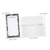 Operitacx Fridge Magnetic Notepads and Pen Holder Set Magnetic Grocery