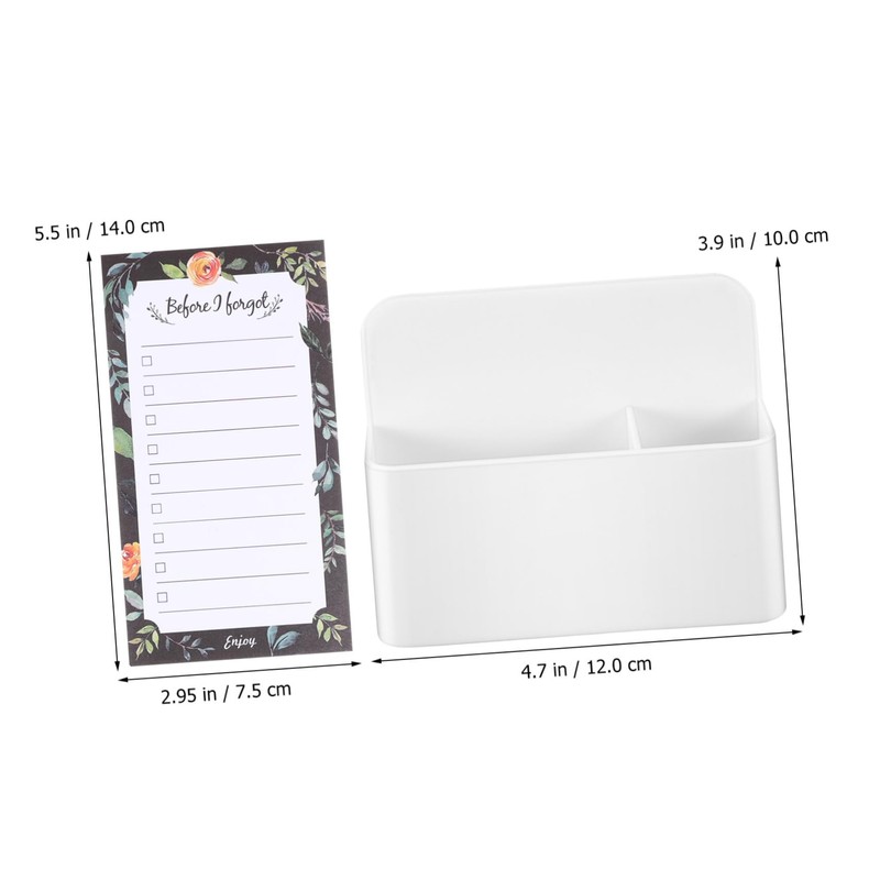Operitacx Fridge Magnetic Notepads and Pen Holder Set Magnetic Grocery