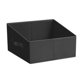 Homsorout Storage Bins Cube Storage Organizer - 1 Pack Fabric Trapezoid Storage Cubes for Bins and Baskets for Shelves Collapsible Non-Separating Trapezoidal Flared Cube Organizer, Black
