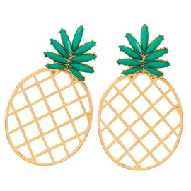 Baluue 1Pair Pineapple Earrings for Women Cute Fruit Statement Earrings Delicate and Unique Design for Teens Birthdays Weddings and All Occasions