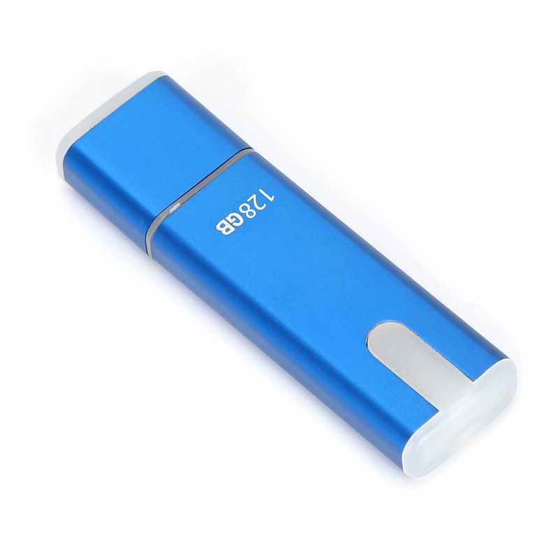 USB Drive Portable Blue U Disk Large Storage Stick with