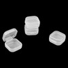 MANCHAP 50 Pack Square Mini Plastic Bead Box, 3.5 x