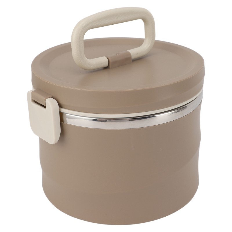 Insulated Food Container 304 Stainless Steel PP Stackable Portable Round