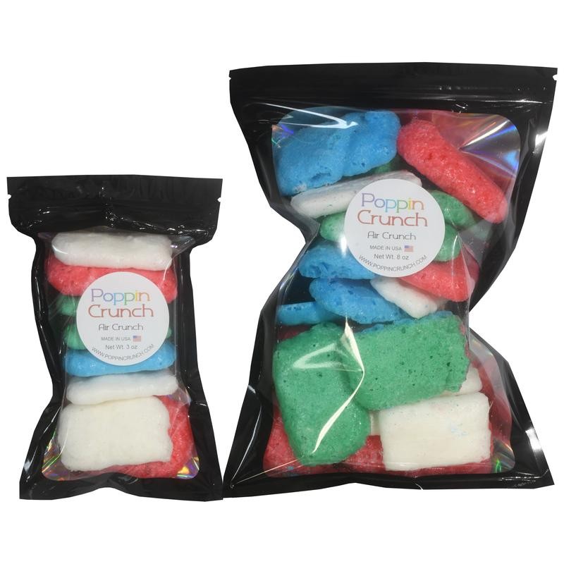 Poppin Crunch Freeze Dried Air Crunch Sweet Candy Snacks -