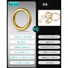 TIMULTI Round Shape Carabiner Key Holder, Stylish, Titanium, Lightweight, Small,