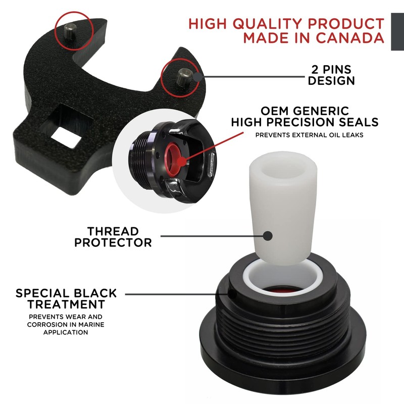 HS5157/HS5167 Hydraulic Cylinder Seal Kit with Pin Wrench - Compatible